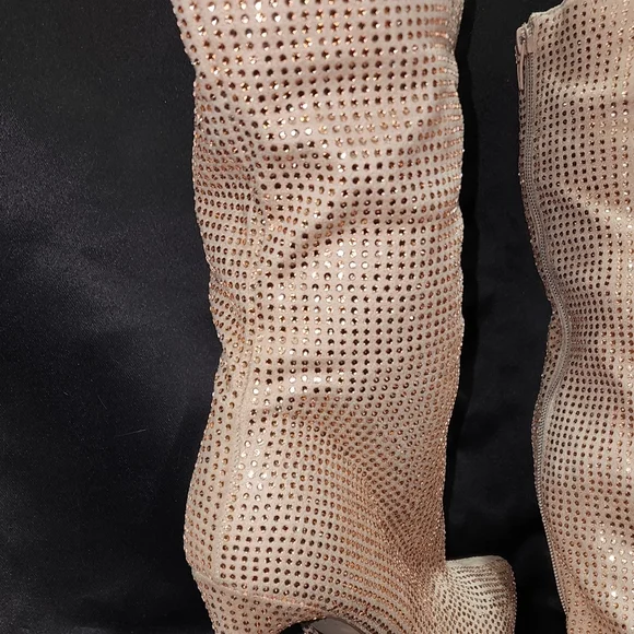 Pink Rhinestone Boots - Picture 4 of 10